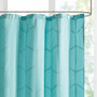 Intelligent Design Raina Printed Metallic Shower Curtain