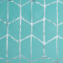 Intelligent Design Raina Printed Metallic Shower Curtain