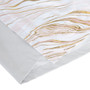 Intelligent Design Rebecca Blush/Gold Grommet Top Printed Marble Metallic Total Blackout Curtain