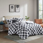 Intelligent Design Miley Black/White Checkered Comforter Set