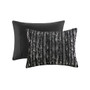 Intelligent Design Naomi Metallic Print Faux Fur Comforter Set