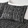 Intelligent Design Naomi Metallic Print Faux Fur Duvet Cover Set