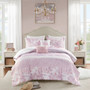 Intelligent Design Oliena Pink Floral Paisley Comforter Set
