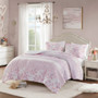 Intelligent Design Oliena Pink Floral Paisley Duvet Cover Set