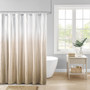 Madison Park Ara Taupe Ombre Printed Seersucker Shower Curtain Madison Park Ara Taupe Ombre Printed Seersucker Shower Curtain