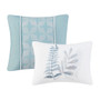Madison Park Bonnie Blue 5 Piece Botanical Floral Seersucker Comforter Set