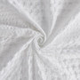 Madison Park Arlo White Super Waffle Textured Solid Shower Curtain