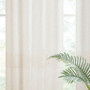 Madison Park Aida Ivory Yarn Dye Sheer Curtain Panel Pair