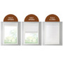 Madison Park Alden White Bamboo Light Filtering Roman Shade 