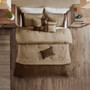 Madison Park Boone 7 Piece Faux Suede Comforter Set