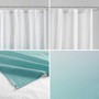 Madison Park Ara 72x72" Ombre Printed Seersucker Shower Curtain