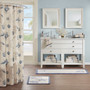 Madison Park Bayside Blue Reversible High Pile Tufted Bath Rug
