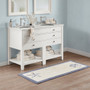 Madison Park Bayside Blue Reversible High Pile Tufted Bath Rug