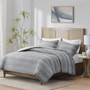 Madison Park Drew Gray 3 Piece Clipped Jacquard Duvet Cover Set Madison Park Drew Gray 3 Piece Clipped Jacquard Duvet Cover Set