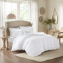 Madison Park Celeste White 4 Piece Microfiber 2-in-1 Duvet Set