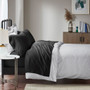 Madison Park 1500 Thread Count Black Cotton Blend 4 PC Sheet Set
