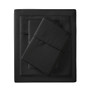 Madison Park 1500 Thread Count Black Cotton Blend 4 PC Sheet Set