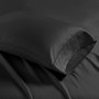 Madison Park 1500 Thread Count Black Cotton Blend 4 PC Sheet Set