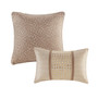 Madison Park Camelia Natural 8 Piece Embroidered Comforter Set