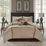 Madison Park Dune 7 Piece Faux Suede Comforter Set