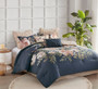 Madison Park Camillia Navy 8 Piece Cotton Comforter Set