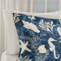 Madison Park Cape Cod Blue 7 Piece Cotton Sateen Comforter Set