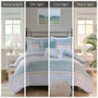 Madison Park Caralie 5 Piece Seersucker Comforter Set with Throw Pillows