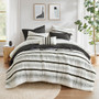 Madison Park Carolina 7 Piece Stripe Comforter and Quilt Set