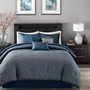 Madison Park Biloxi 7 Piece Jaquard Comforter Set