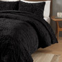 Madison Park Blair Ruched Fur Down Alternative Comforter Set