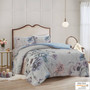 Madison Park Cassandra 3 Piece Cotton Printed Duvet Cover Set