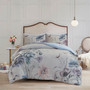 Madison Park Cassandra 3 Piece Cotton Printed Duvet Cover Set