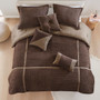 Madison Park Dallas 7 Piece Micro Corduroy Comforter Set