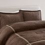 Madison Park Dallas 7 Piece Micro Corduroy Comforter Set