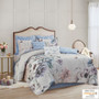 Madison Park Cassandra 8 Piece Cotton Printed Comforter Set