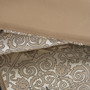 Madison Park Donovan 7 Piece Jacquard Comforter Set with Throw Pillows