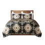 Woolrich Sierra Tan/Black Oversized Print Plush Quilt Set