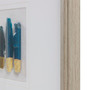 Madison Park Blue Natural Agate Double Mat Shadow Box Wall Decor