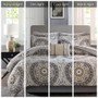 Madison Park Essentials Serenity Taupe 9 pcs Comforter Set with Cotton Bed Sheets