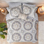Madison Park Essentials Serenity Taupe 9 pcs Comforter Set with Cotton Bed Sheets