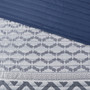 Madison Park Bennett Navy 4 pcs Jacquard Quilt Set with Throw Pillow