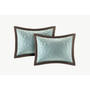 Madison Park Juliana Blue 9 pcs Charmeuse Comforter Set