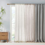 Madison Park Kyler White Linen Blend Light Filtering Curtain Panel Pair