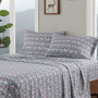 Woolrich Cotton Flannel Grey Ski Jump Sheet Set