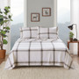 Woolrich Cotton Flannel Tan Plaid Sheet Set