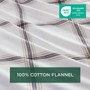 Woolrich Cotton Flannel Tan Plaid Sheet Set