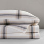 Woolrich Cotton Flannel Tan Plaid Sheet Set