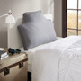 Intelligent Design Oversized Headboard Grey 100% Cotton Canvas Pillow