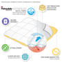 Sleep Philosophy Year Round Warmth White Cotton Down Alternative Featherless Comforter