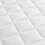 Sharper Image Cooling Touch White Overfilled Deep Pocket Mattress Pad